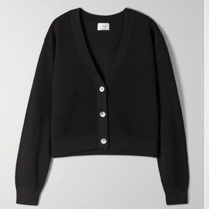 Aritzia - Wilfred Light Cropped Cardigan